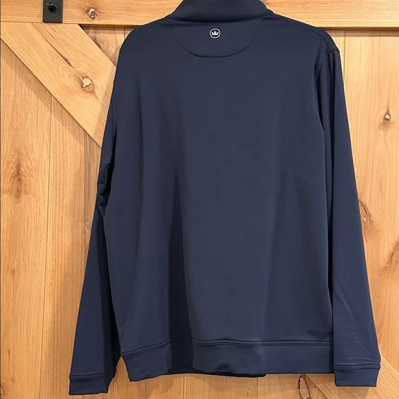Peter Millar Blue and Gray Quarter-Zip Pullover - Picture 4 of 6